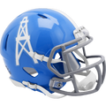 Riddell Houston Oilers 1960-62 Blue Speed Mini Helmet product image 1, provided for visual reference and product detail