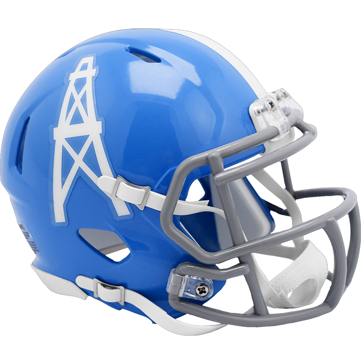 Riddell Houston Oilers 1960-62 Blue Speed Mini Helmet product image 1, provided for visual reference and product detail