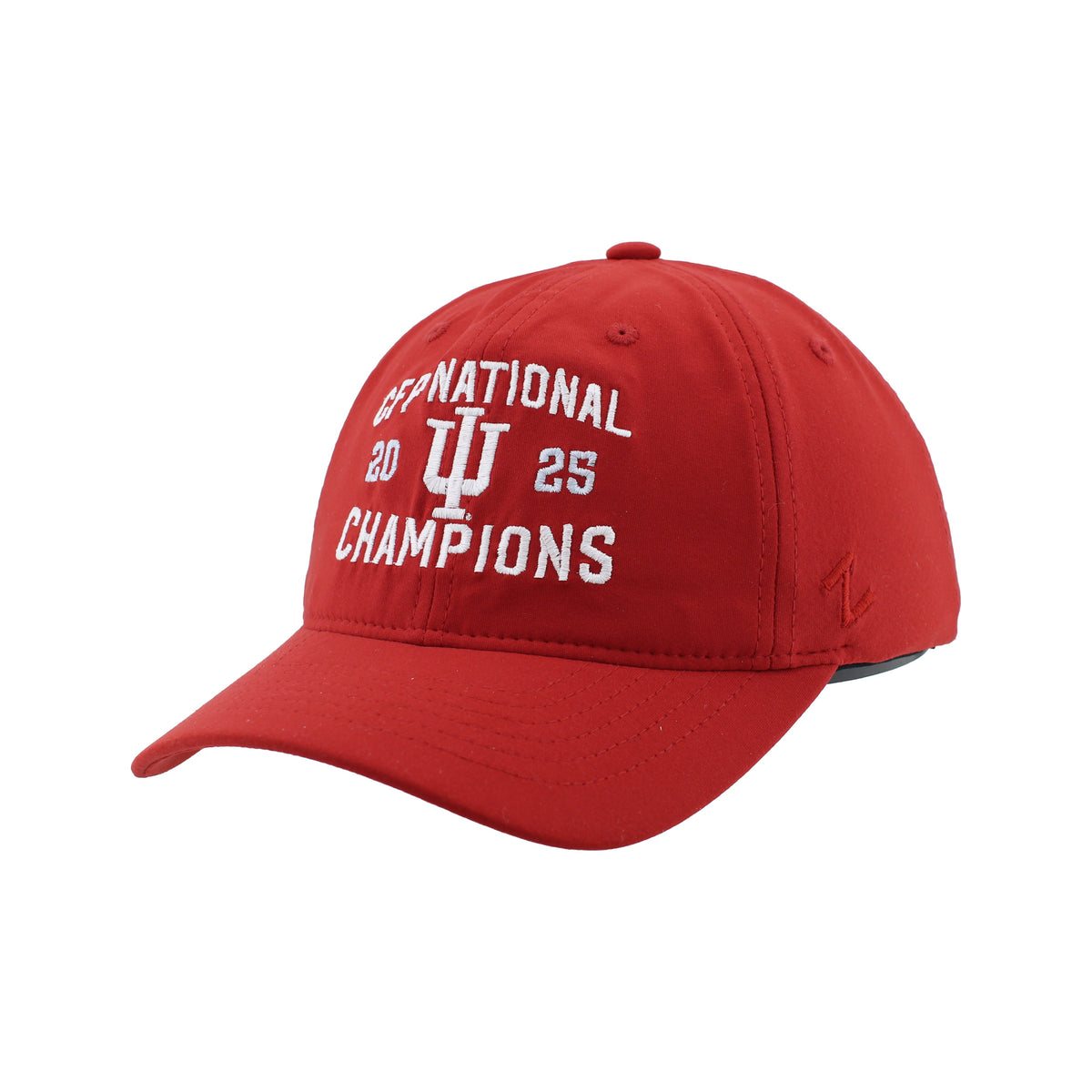 Indiana Hoosiers 2025 National Champions Adjustable Hat By Zephyr product image 3, provided for visual reference and product