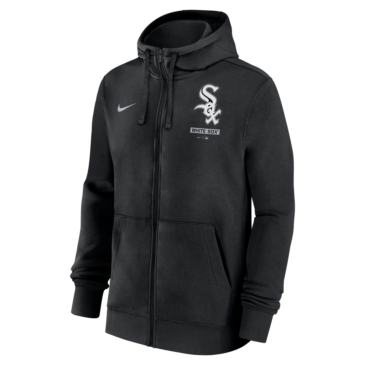 Chicago White Sox Nike Mentor Full Zip Black Hoodie for Men product image 2, provided for visual reference and product