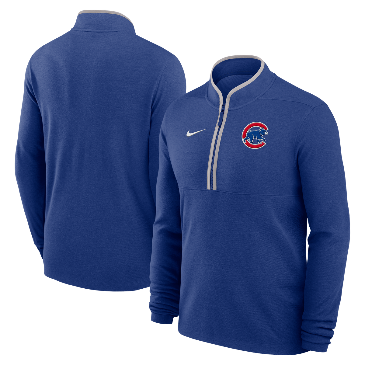 Chicago Cubs Nike Royal Victory Half Zip Pullover for Men product image 1, provided for visual reference and product detail