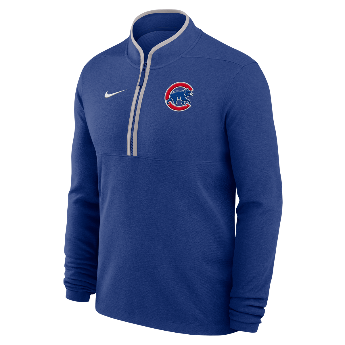Chicago Cubs Nike Royal Victory Half Zip Pullover for Men product image 2, provided for visual reference and product detail