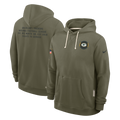 Green Bay Packers Nike Olive Green 2025 Salute To Service Club Pullover Hoodie for Men product image 1, provided for visual
