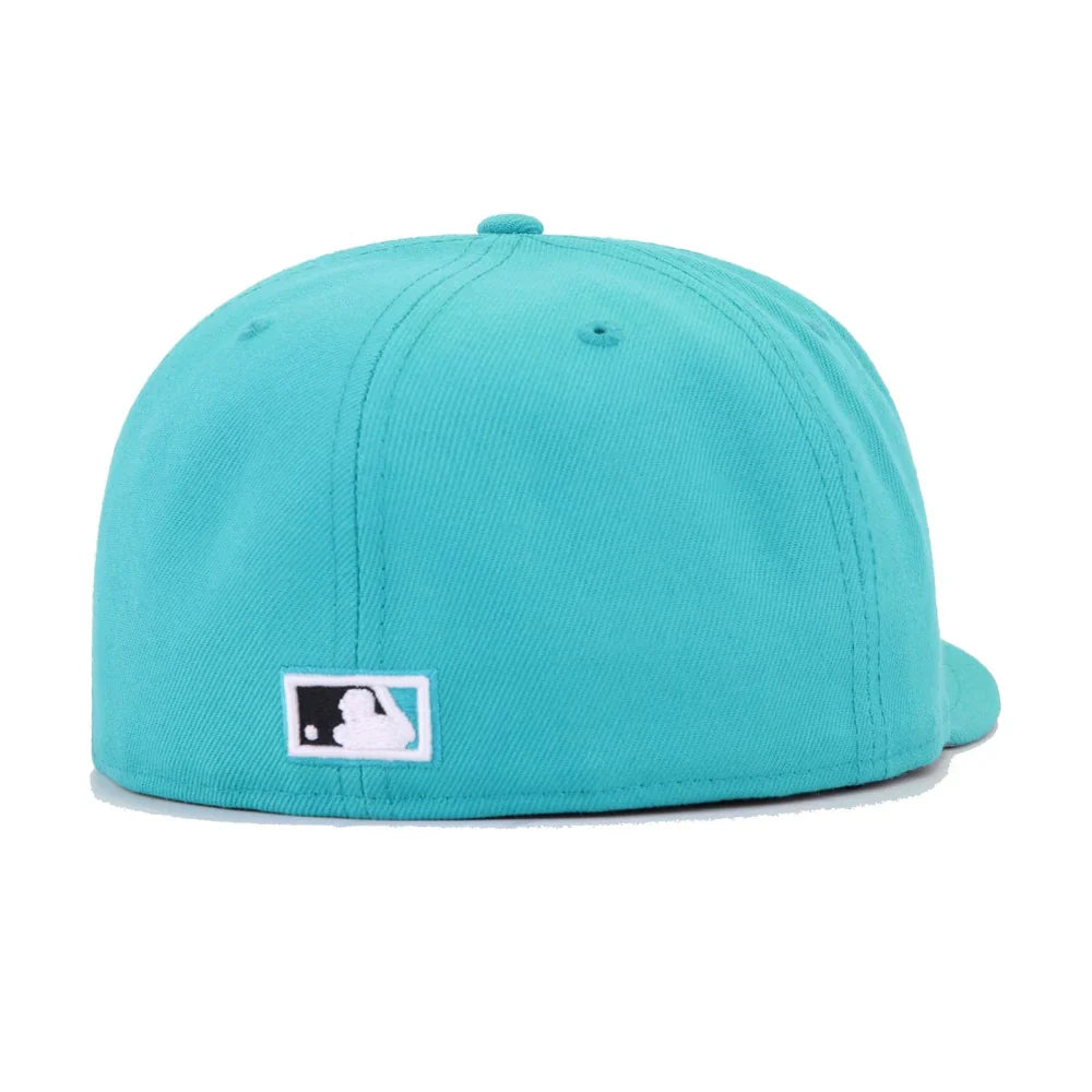 Florida Marlins 2003 World Series Teal 59FIFTY Fitted Hat for Men product image 4, provided for visual reference and product