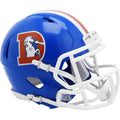 Denver Broncos Blue 1975-96 Speed Mini Helmet product image 1, provided for visual reference and product detail review