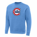 Chicago Cubs Valor Blue 2nd Alternate Victory Crew Neck Sweatshirt for Men product image 1, provided for visual reference