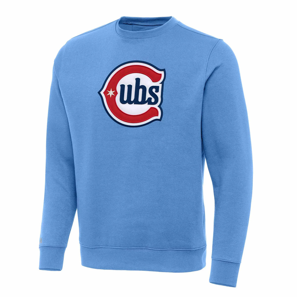Chicago Cubs Valor Blue 2nd Alternate Victory Crew Neck Sweatshirt for Men product image 1, provided for visual reference
