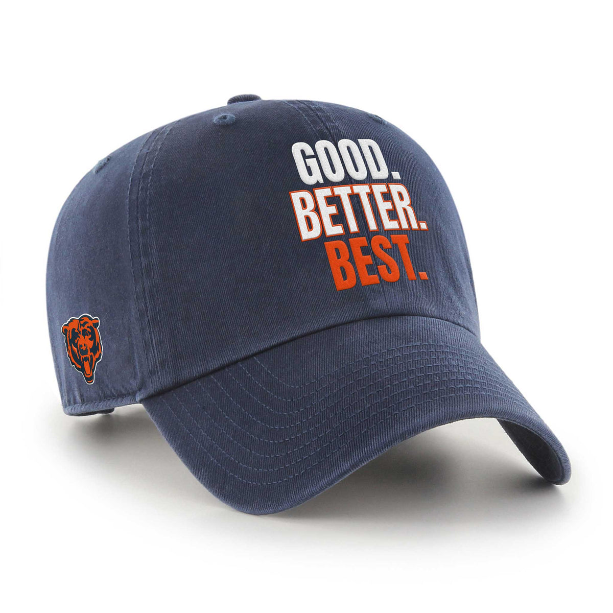 Chicago Bears '47 Navy Good Better Best Clean Up Adjustable Hat product image 2, provided for visual reference and product