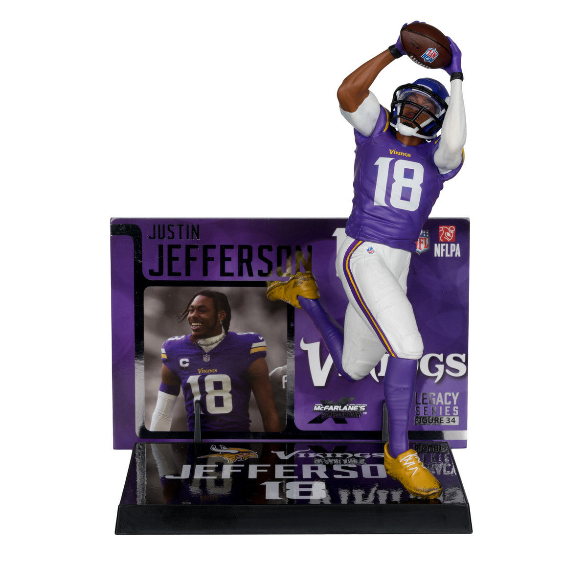 Justin Jefferson Minnesota Vikings Sportspicks Legacy Series McFarlane Figure product image 1, provided for visual reference