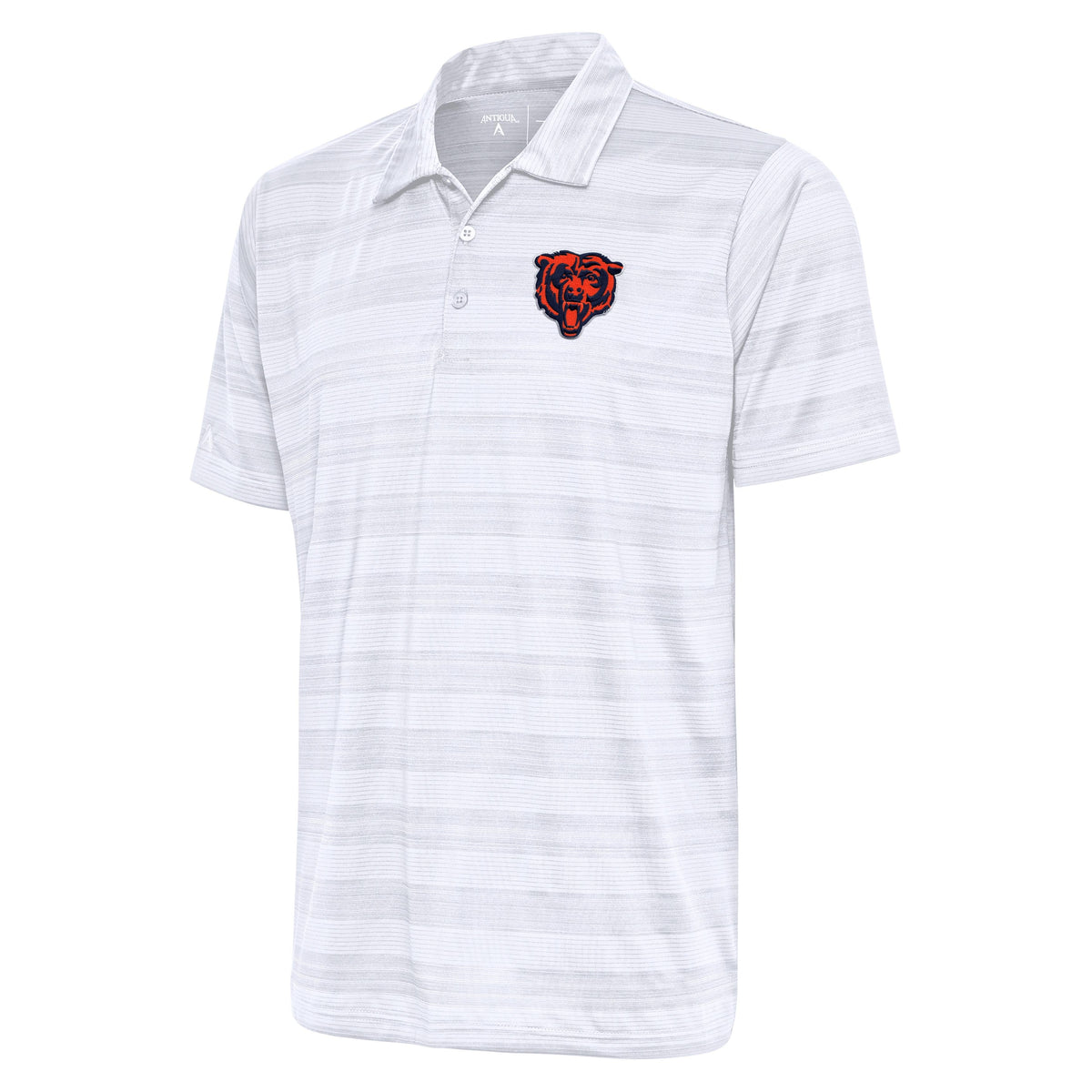 Chicago Bears Antigua White Compass Polo for Men product image 1, provided for visual reference and product detail review