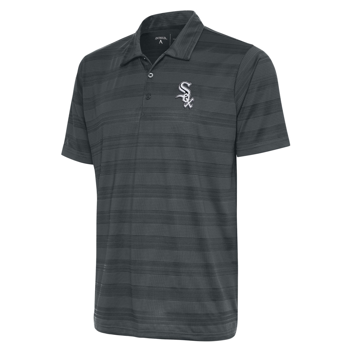 Chicago White Sox Antigua Carbon Compass Polo for Men product image 1, provided for visual reference and product detail