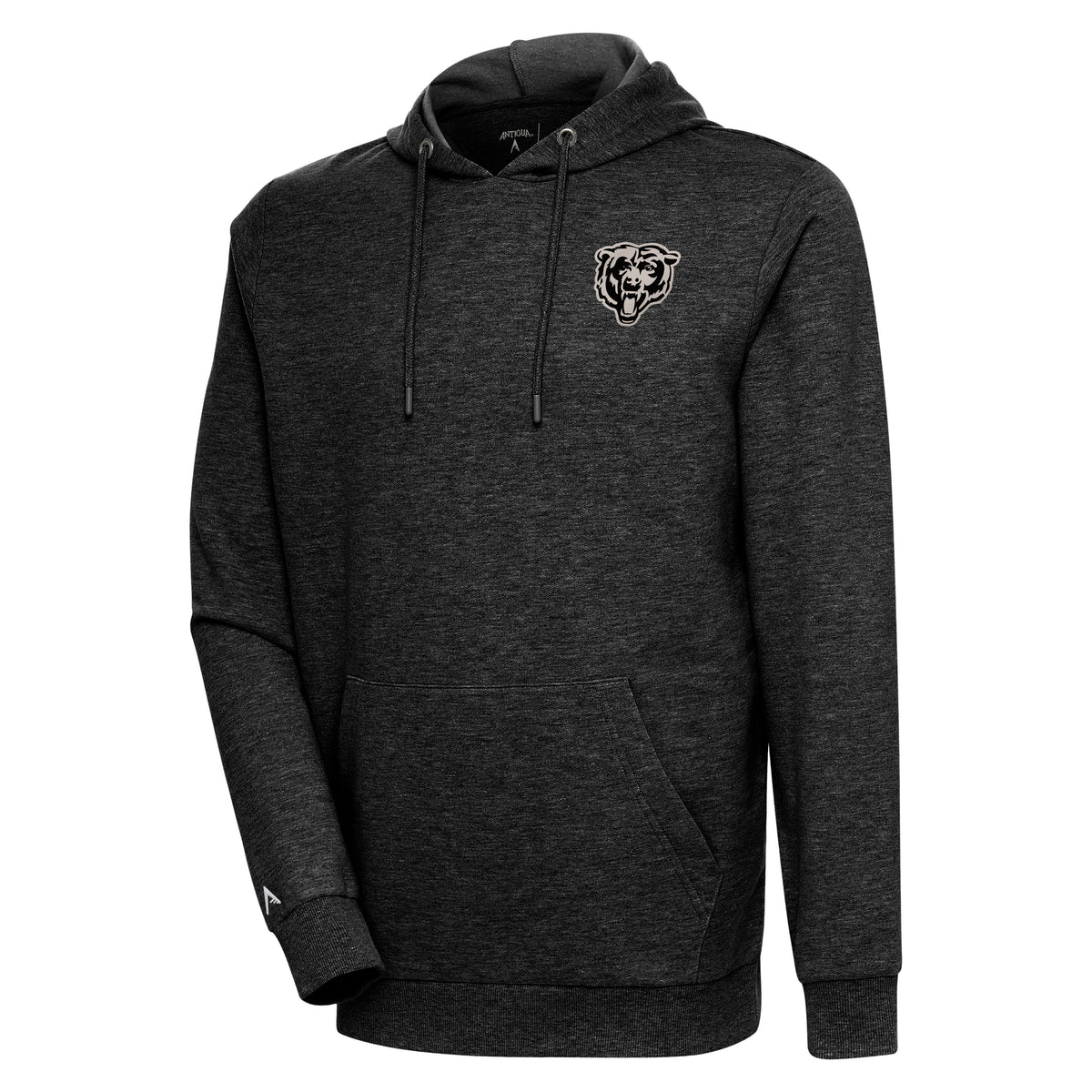Chicago Bears Heather Black Action Pullover Hoodie for Men product image 1, provided for visual reference and product detail