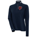 Chicago Bears Antigua Navy Milo 1/4 Zip Track Jacket for Women product image 1, provided for visual reference and product