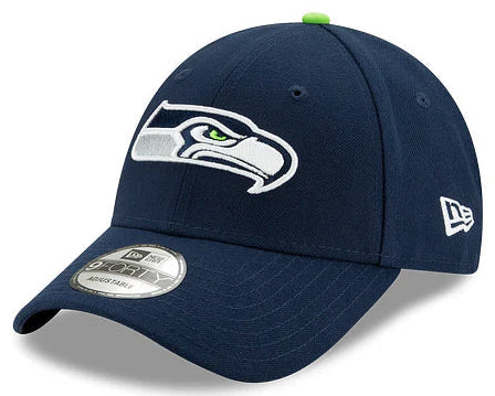 Seattle Seahawks Navy Team Classic New Era 9Forty Adjustable Hat product image 1, provided for visual reference and product