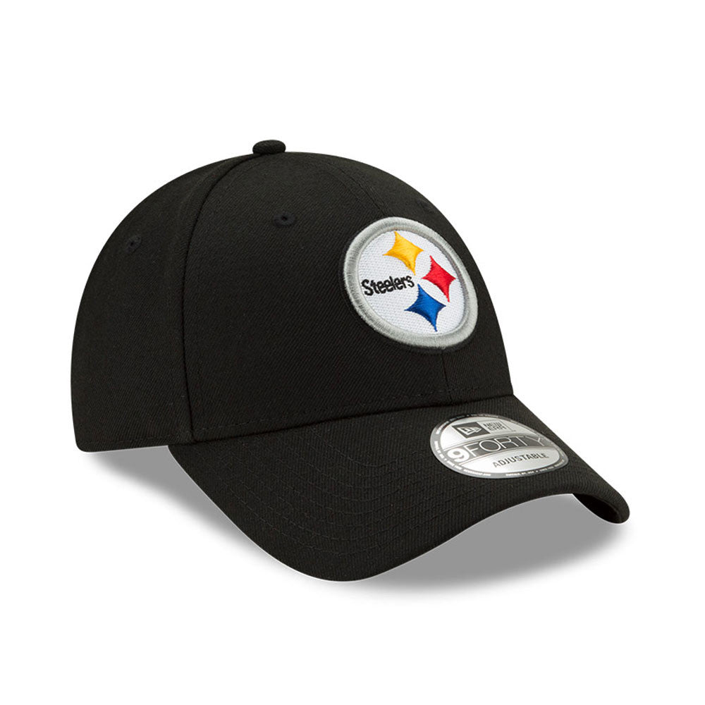 Pittsburgh Steelers Black The League Primary Logo 9FORTY Adjustable Game Cap product image 3, provided for visual reference