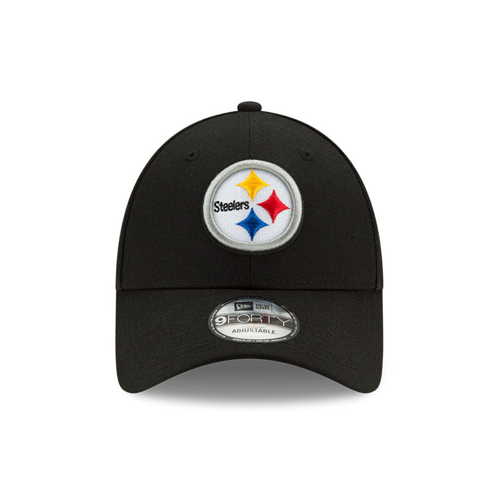 Pittsburgh Steelers Black The League Primary Logo 9FORTY Adjustable Game Cap product image 2, provided for visual reference