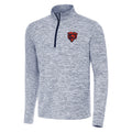Chicago Bears Navy/White Antigua Cause 1/4 Zip Pullover for Men product image 1, provided for visual reference and product