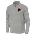 Chicago Bears Antigua Heather Gray Subtle Quarter-Zip Top for Men product image 1, provided for visual reference and product