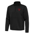 Indiana Hoosiers Antigua Twist 1/4 Zip Black Fleece Pullover Top for Men product image 1, provided for visual reference and