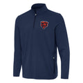 Chicago Bears Antigua Navy Perilous 1/4 Zip Pullover Top for Men product image 1, provided for visual reference and product