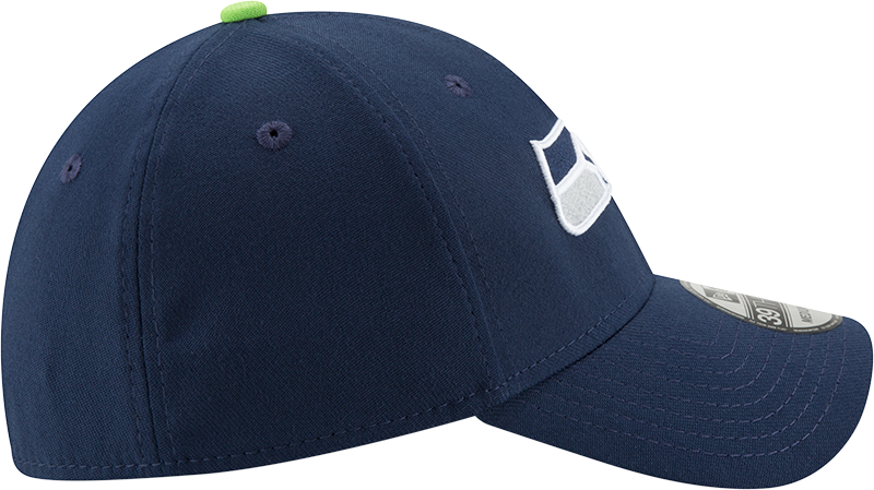 Mens Seattle Seahawks New Era Navy 39THIRTY Team Classic Flex Hat product image 5, provided for visual reference and product