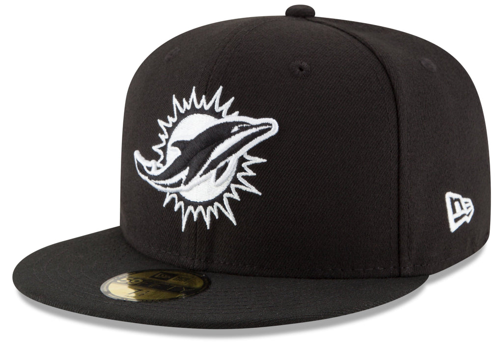 Miami Dolphins New Era B-Dub 59FIFTY Fitted Hat product image 1, provided for visual reference and product detail review
