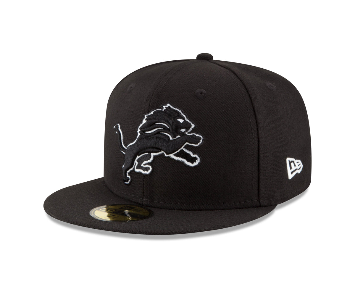 Detroit Lions New Era B-Dub Basic 59FIFTY Fitted Hat for Men product image 7, provided for visual reference and product
