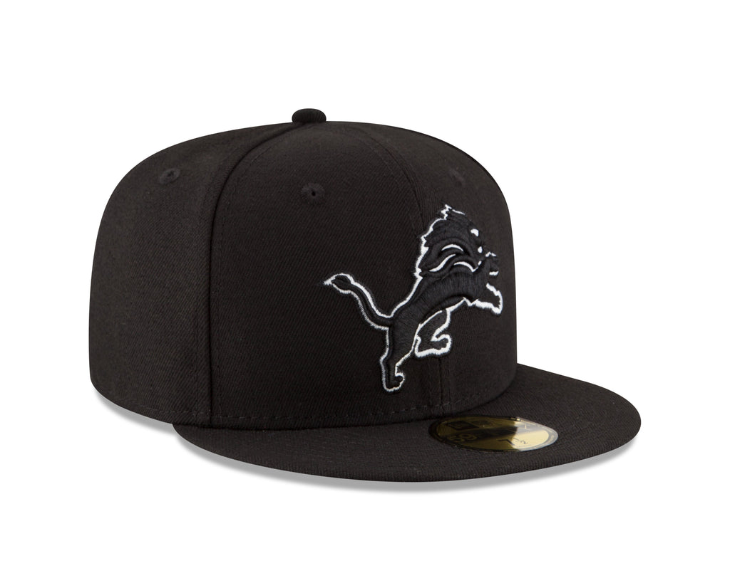 Detroit Lions New Era B-Dub Basic 59FIFTY Fitted Hat for Men product image 3, provided for visual reference and product
