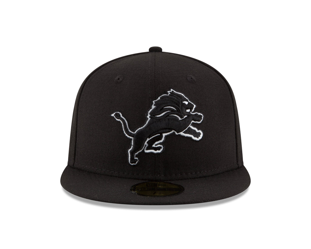Detroit Lions New Era B-Dub Basic 59FIFTY Fitted Hat for Men product image 2, provided for visual reference and product