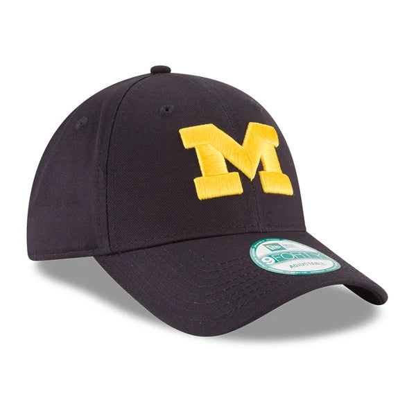 Michigan Wolverines Blue NCAA New Era The League 9Forty Adjustable Hat product image 2, provided for visual reference and