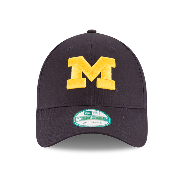 Michigan Wolverines Blue NCAA New Era The League 9Forty Adjustable Hat product image 3, provided for visual reference and