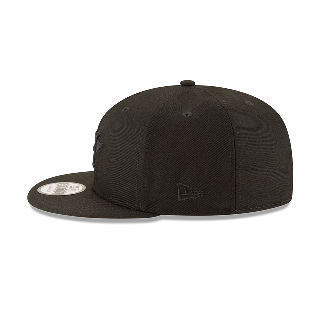 Houston Astros New Era Black On Black Tonal 9FIFTY Snapback Hat for Men product image 5, provided for visual reference and