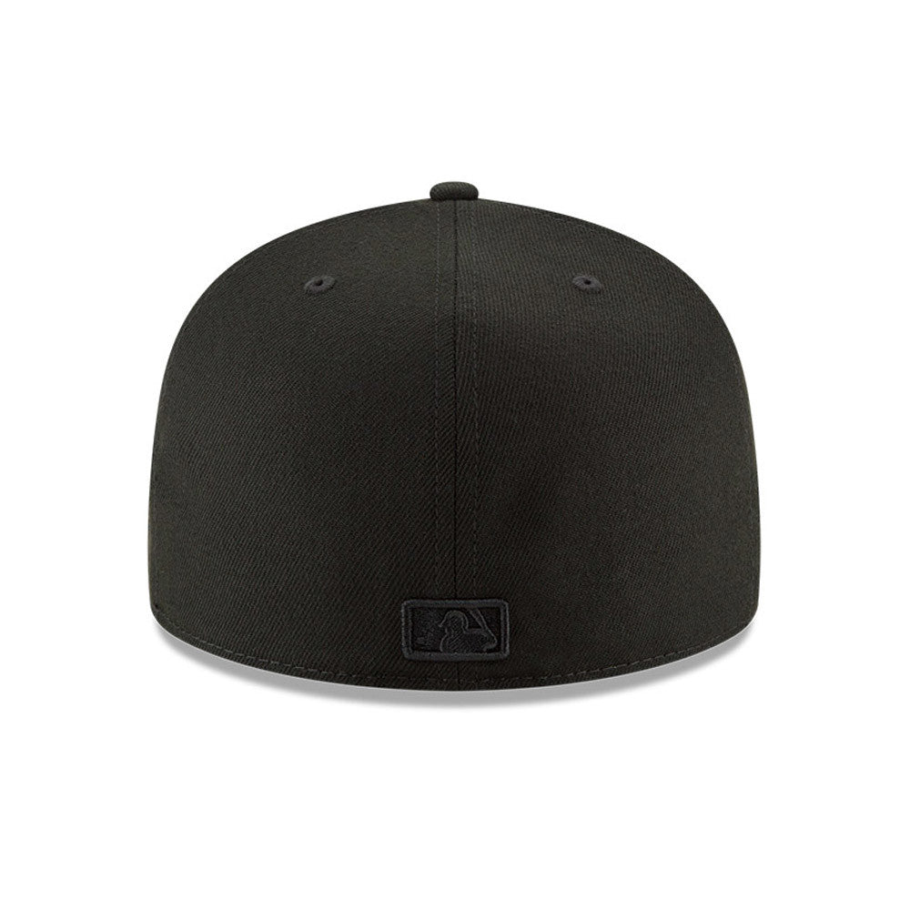 Boston Red Sox Black Tonal 59FIFTY Fitted Hat product image 4, provided for visual reference and product detail review