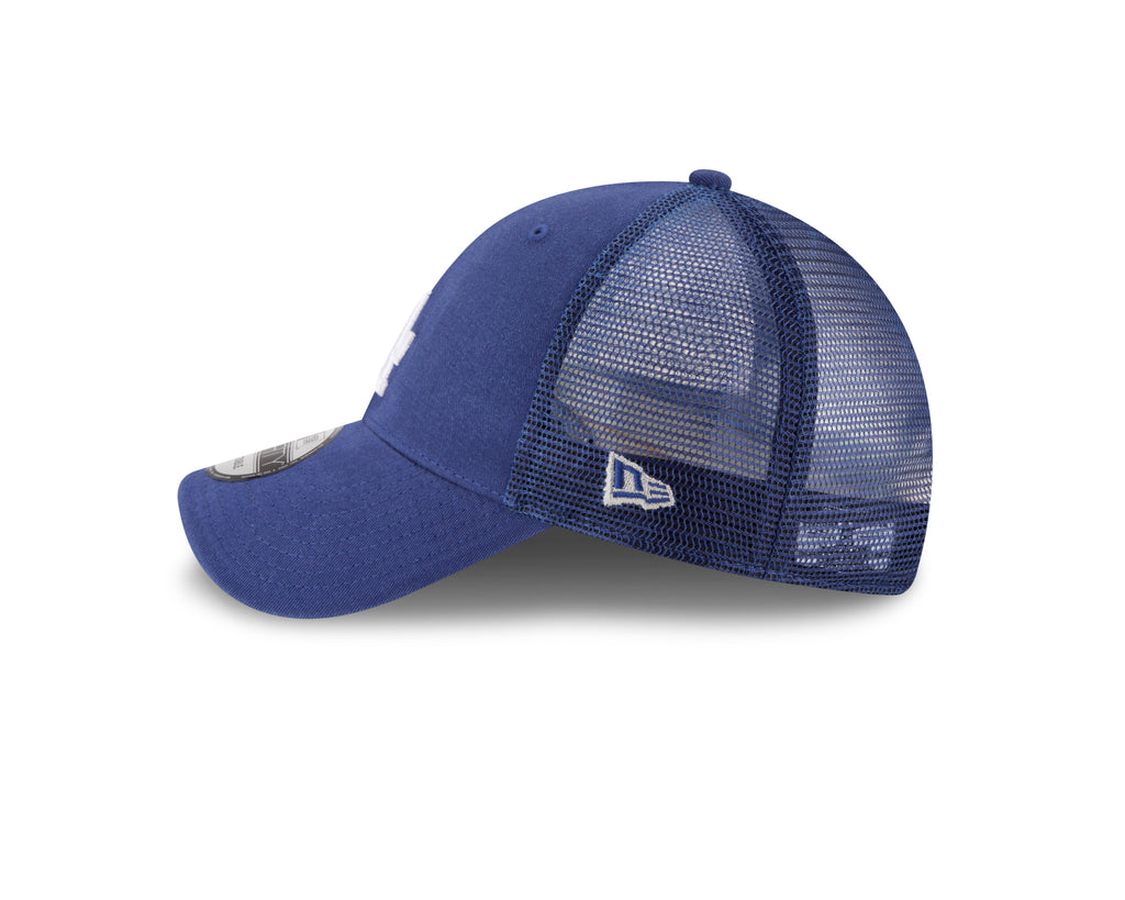 Los Angeles Dodgers New Era Royal Blue 9FORTY Trucker Adjustable Hat product image 4, provided for visual reference and