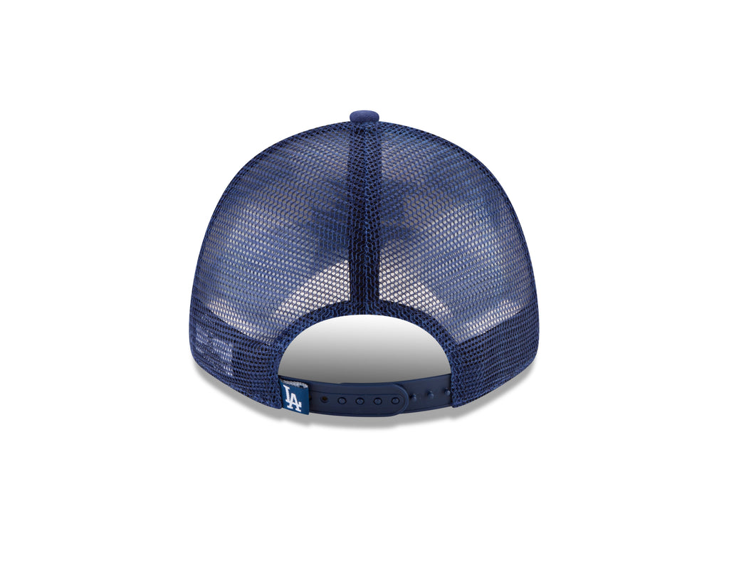 Los Angeles Dodgers New Era Royal Blue 9FORTY Trucker Adjustable Hat product image 6, provided for visual reference and
