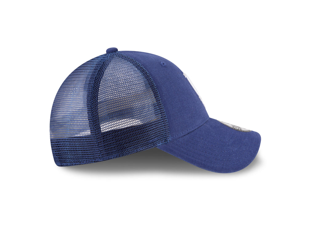 Los Angeles Dodgers New Era Royal Blue 9FORTY Trucker Adjustable Hat product image 5, provided for visual reference and