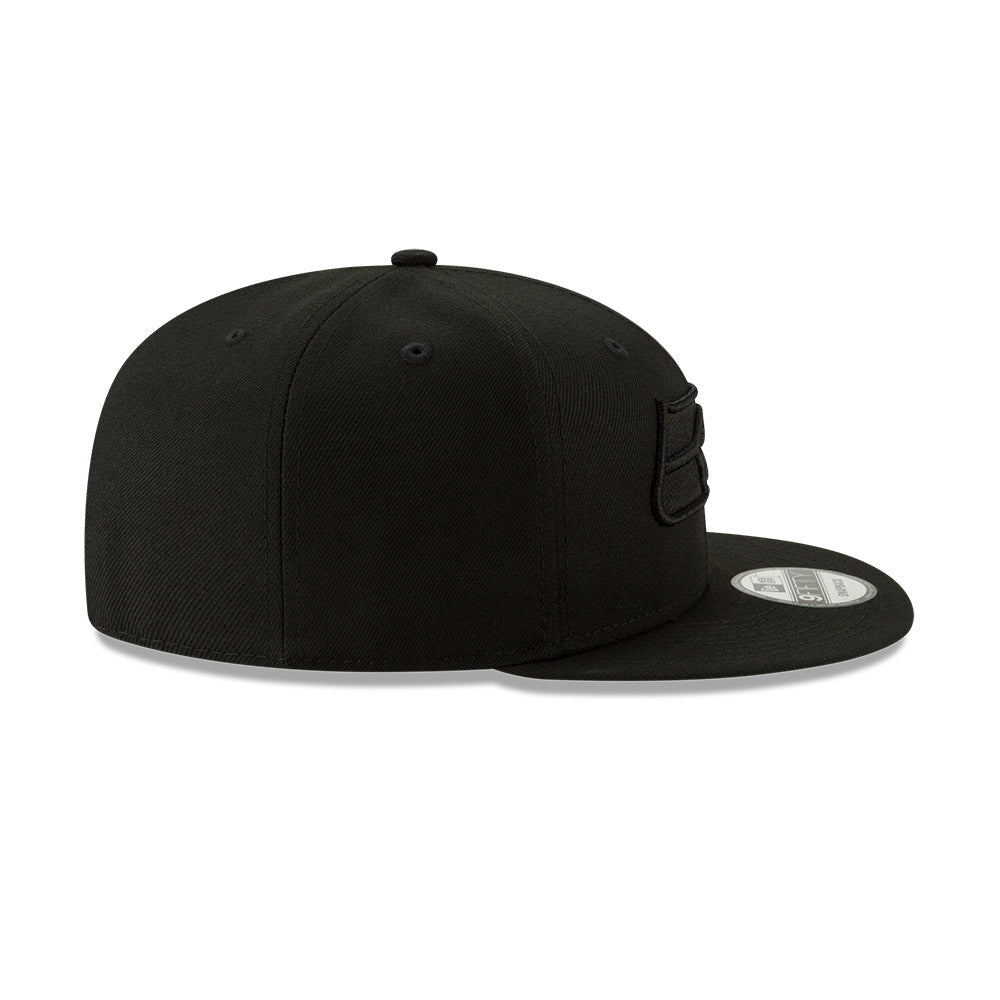 Seattle Seahawks New Era 9FIFTY Black Basic Tonal Snapback Hat product image 5, provided for visual reference and product