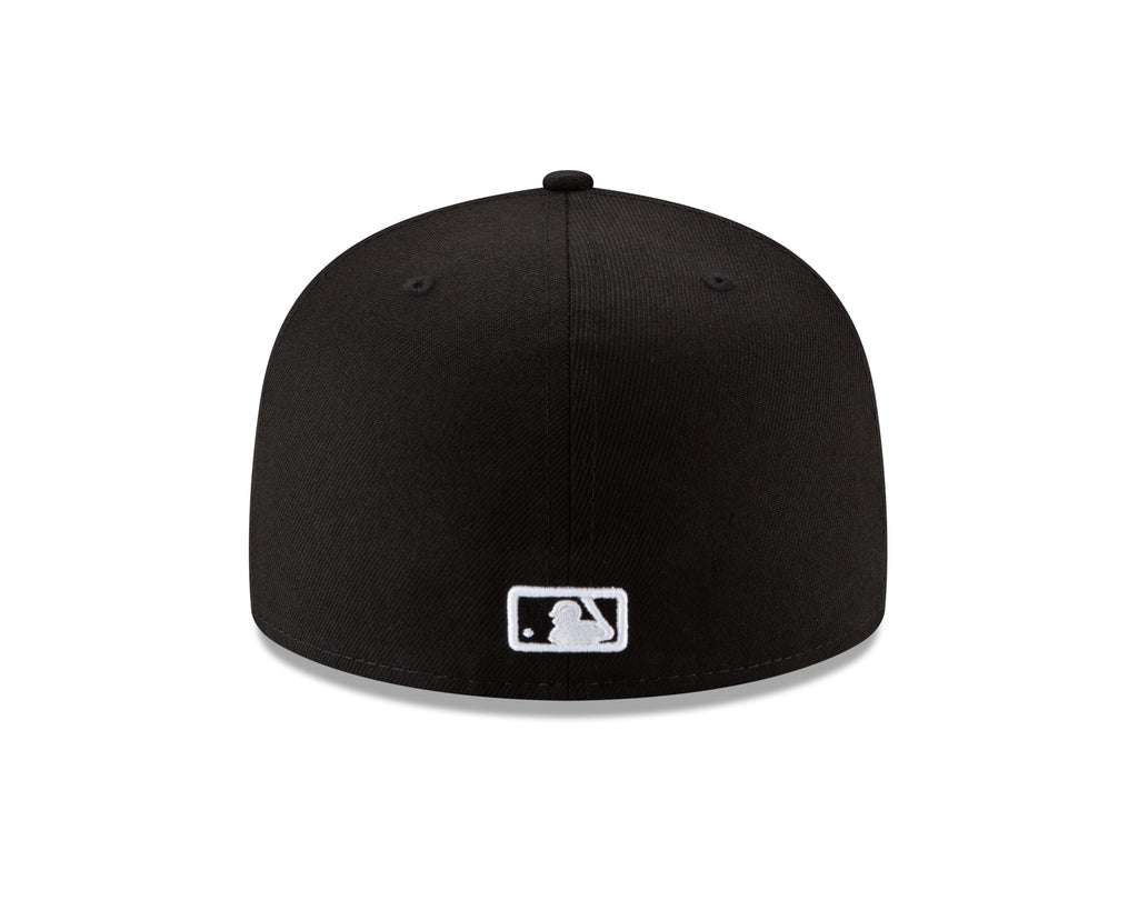 Boston Red Sox New Era B-Dub 59FIFTY Fitted Hat - Black product image 6, provided for visual reference and product detail