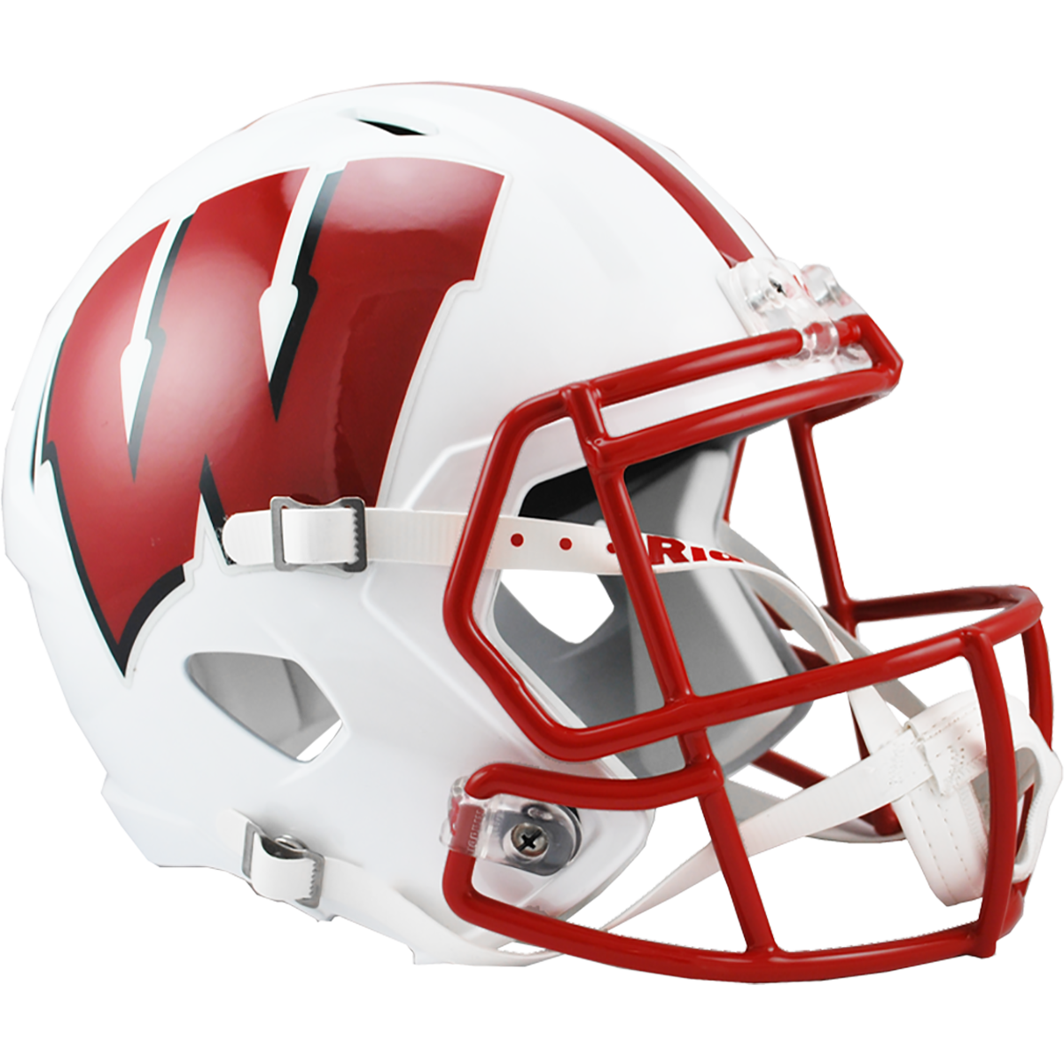 Wisconsin Badgers Riddell Replica Full Size Speed Helmet product image 1, provided for visual reference and product detail