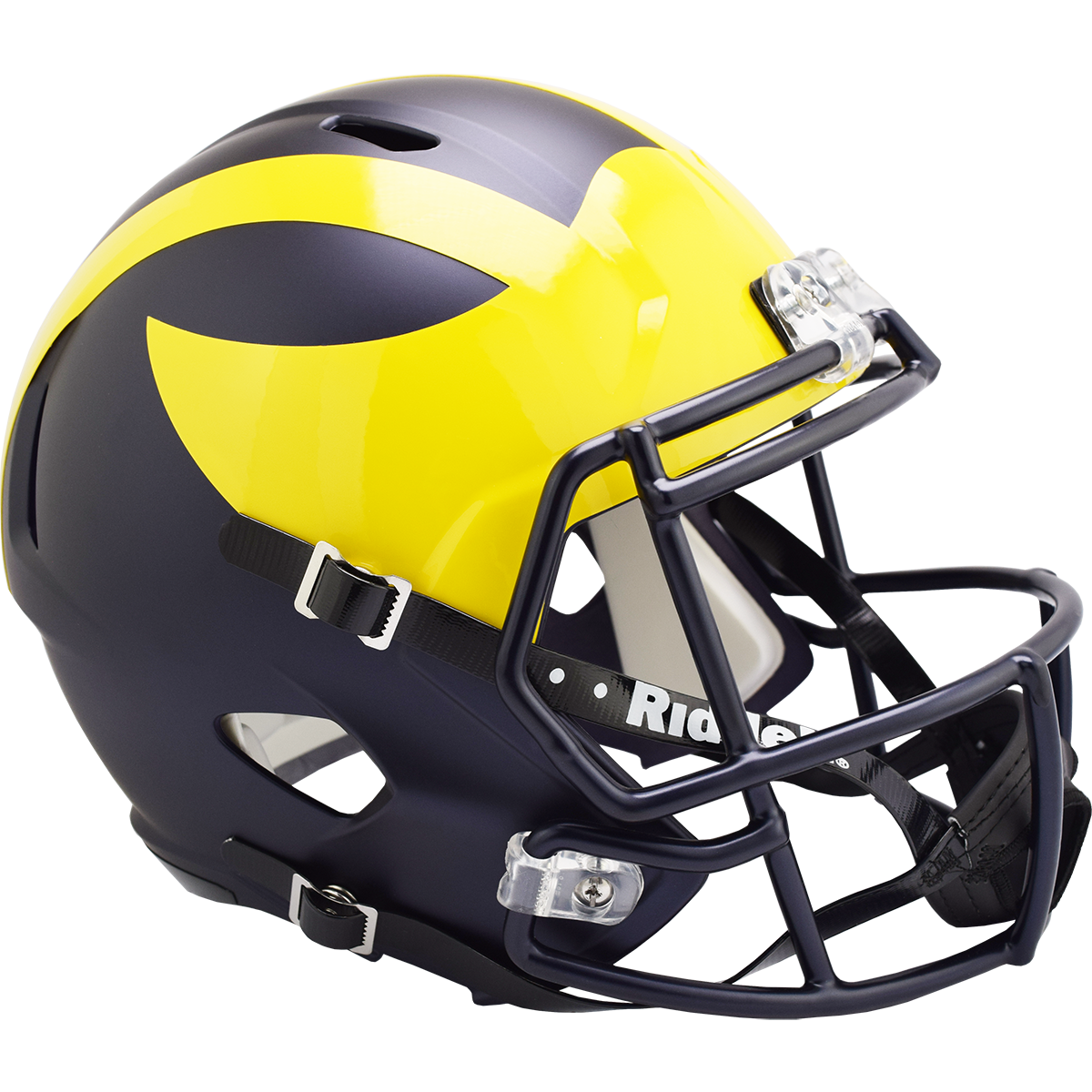 Michigan Wolverines Riddell Replica Full Size Speed Helmet product image 1, provided for visual reference and product detail