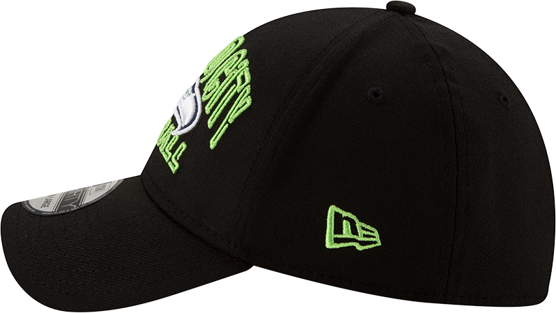 Seattle Seahawks New Era 2020 NFL Draft Alternate Black 39THIRTY Flex Hat for Men product image 4, provided for visual