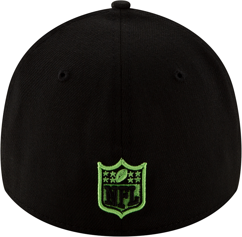 Seattle Seahawks New Era 2020 NFL Draft Alternate Black 39THIRTY Flex Hat for Men product image 5, provided for visual