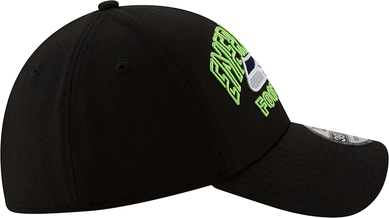 Seattle Seahawks New Era 2020 NFL Draft Alternate Black 39THIRTY Flex Hat for Men product image 3, provided for visual