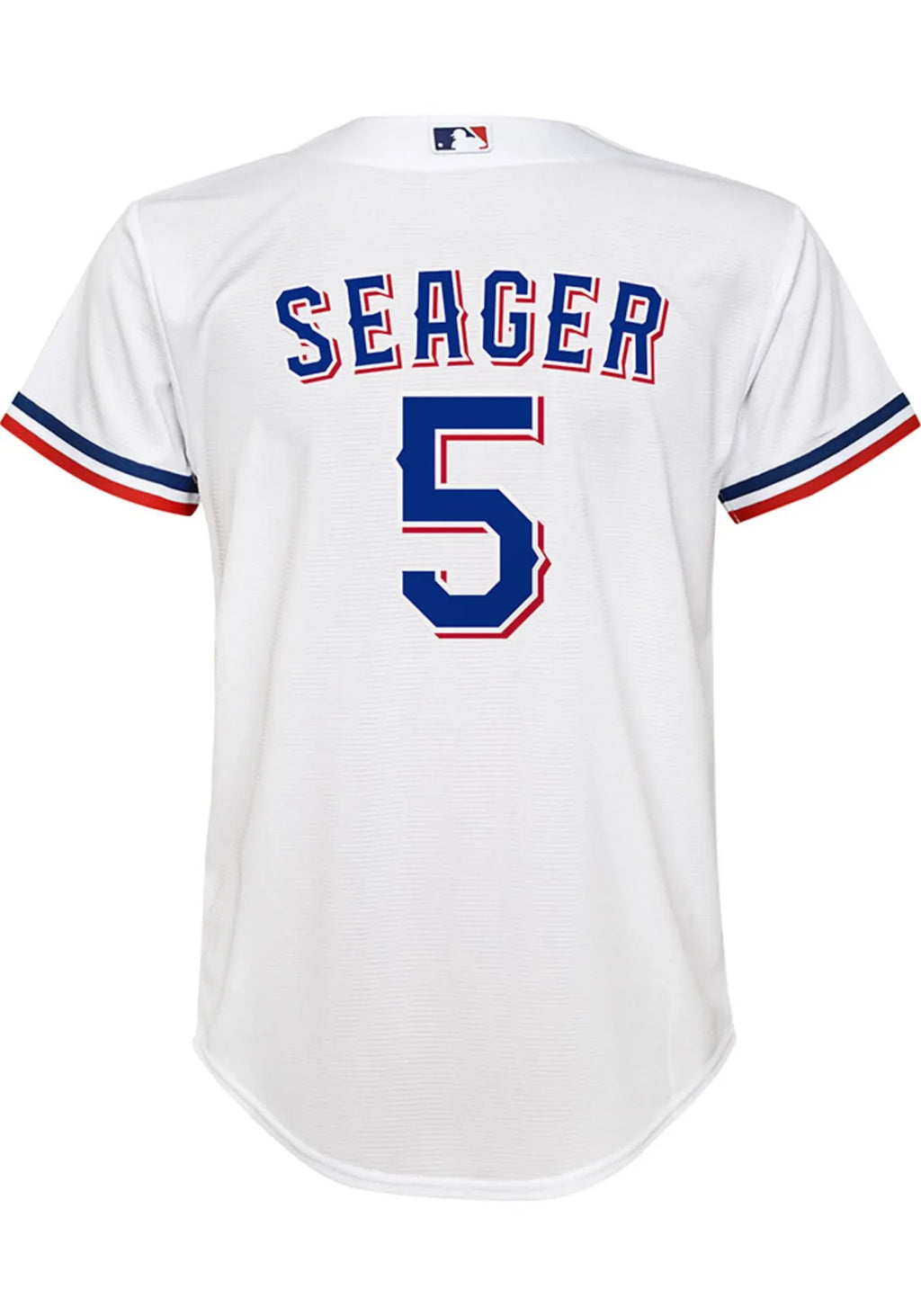 Youth Nike Corey Seager Texas Rangers White Home Replica Jersey product image 2, provided for visual reference and product