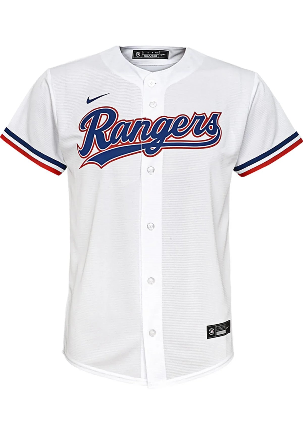 Youth Nike Corey Seager Texas Rangers White Home Replica Jersey product image 3, provided for visual reference and product