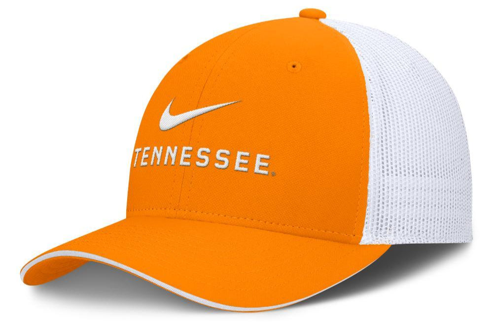 Nike Tennesse Volunteers Orange Rise Adjustable Trucker Hat for Men product image 1, provided for visual reference and