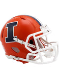 Illinois Fighting Illini Orange Mini Speed Helmet product image 1, provided for visual reference and product detail review