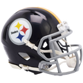 Pittsburgh Steelers 1963-76 Black Speed Mini Helmet product image 1, provided for visual reference and product detail review