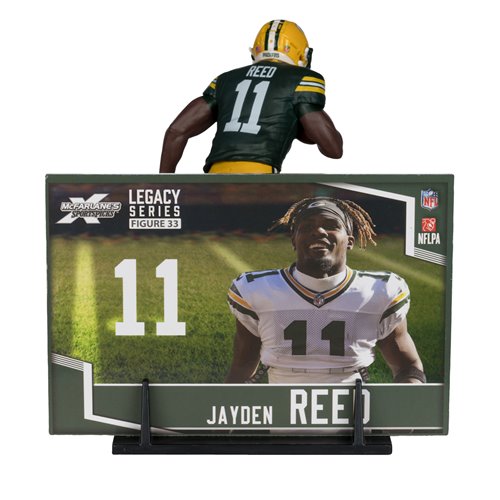 Jayden Reed Green Bay Packers Sportspicks Legacy Series McFarlane Figure product image 3, provided for visual reference and
