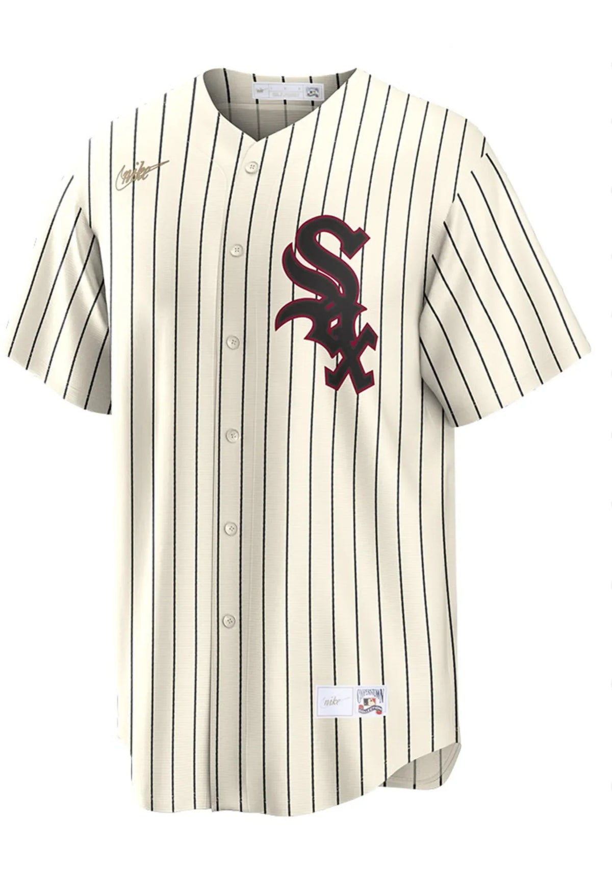 Chicago White Sox Cooperstown Turn Back The Clock 1959 Home Cream/Black NIKE Blank Replica Jersey for Men product image 1,